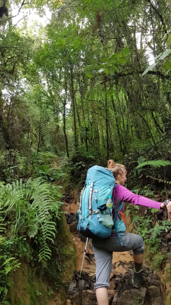 hikes on first day uttarey to tholo dhap